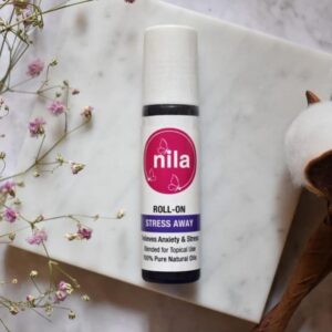 Nila Stress Away Roll-On 10ml - Great for anxiety & stress, combat insomnia, reduce physical & mental fatigue